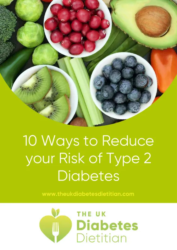 10 ways to reduce your risk of Type 2 Diabetes: free guide cover